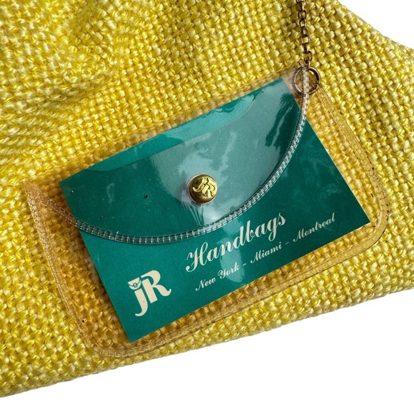 JR vintage 70s handbag • yellow burlap - Picture 5 of 6